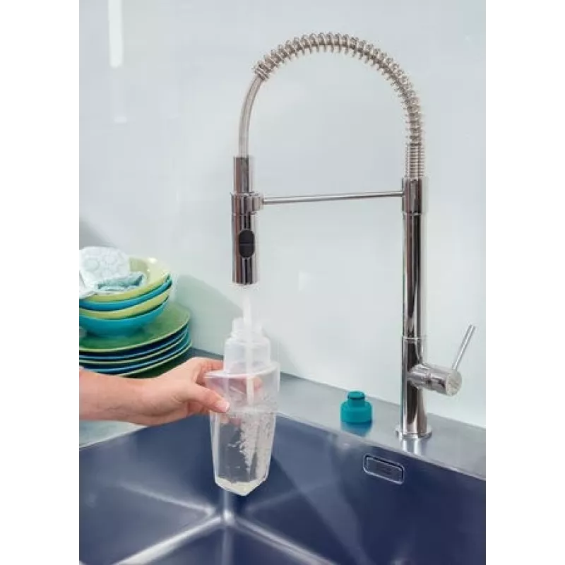 Leifheit Easy Spray XL mops no mikrošķiedras, sausai un mitrai uzkopšanai, zaļš, balts