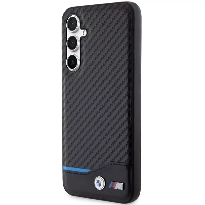 BMW | BMHCS23FE22NBCK | Aizmugures vāciņš | Samsung | Galaxy S23 FE | Ādas ogleklis | Melns