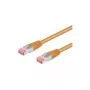 Wentronic Goobay CAT 6 komutācijas kabelis, S/FTP (PiMF), oranžs, 3 m - LSZH bezhalogēnu, varš (93473)
