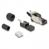DeLOCK 86017 vadu savienotājs RJ45/LSA melns sudrabains vīrišķais