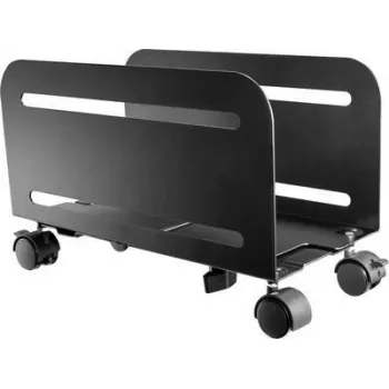 SpeaKa Professional datora turētājs grīdai, statīvs SP-PCS-150 SP-9009204 melns, izturīgs līdz svaram=10 kg (SP-9009204)