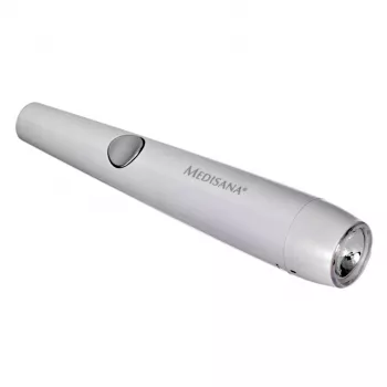 Medisana DC 300 LED gaismas terapijas pildspalva - sarkanas/zilas aknes un ādas kopšanas procedūra