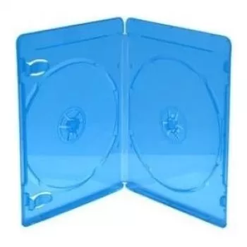 MediaRange BOX39-2-50 - juvelierdisku kaste - 2 diskiem - Zila - Caurspīdīga - Plastmasa - 120 mm - putekļu izturīga - skrāpējumu izturīga - triecienizturīga (BOX39-2-50)