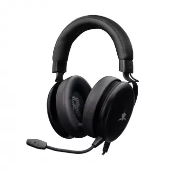 Spēļu austiņas White Shark GH-2540 Elephant Melns ar RGB apgaismojumu un noņemamu mikrofonu