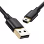 USB kabelis UGREEN US132 Mini-USB 1 m — melns, 480 Mbit/s, ātra uzlāde