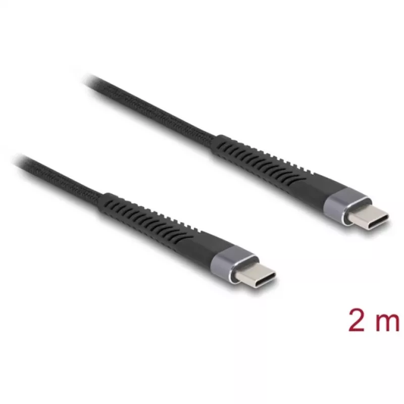 DeLOCK USB kabelis USB 2.0 2m USB C melns 81125
