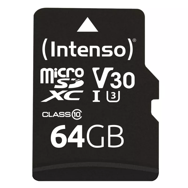Atmiņas karte Intenso 64GB MicroSDXC UHS-I Class 10 3433490