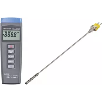 VOLTCRAFT K101 + TP 201 temperatūras mērierīce -200 līdz +1370 °C Zonde K tips