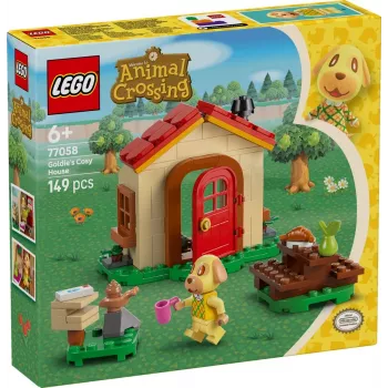 Konstrukciju rotaļlieta LEGO Animal Crossing Mājīgā māja 77058, 149 gabali, 1 minifigūra, izmērs 120×90×70 mm