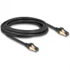 DeLOCK RJ45 tīkla kabelis Cat.6A vīrietis uz vīrieti S/FTP melns 3 m