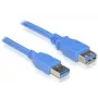 USB 3.0 vīrišķais/sievišķais A/A kabelis DeLOCK 82540 3m Zils