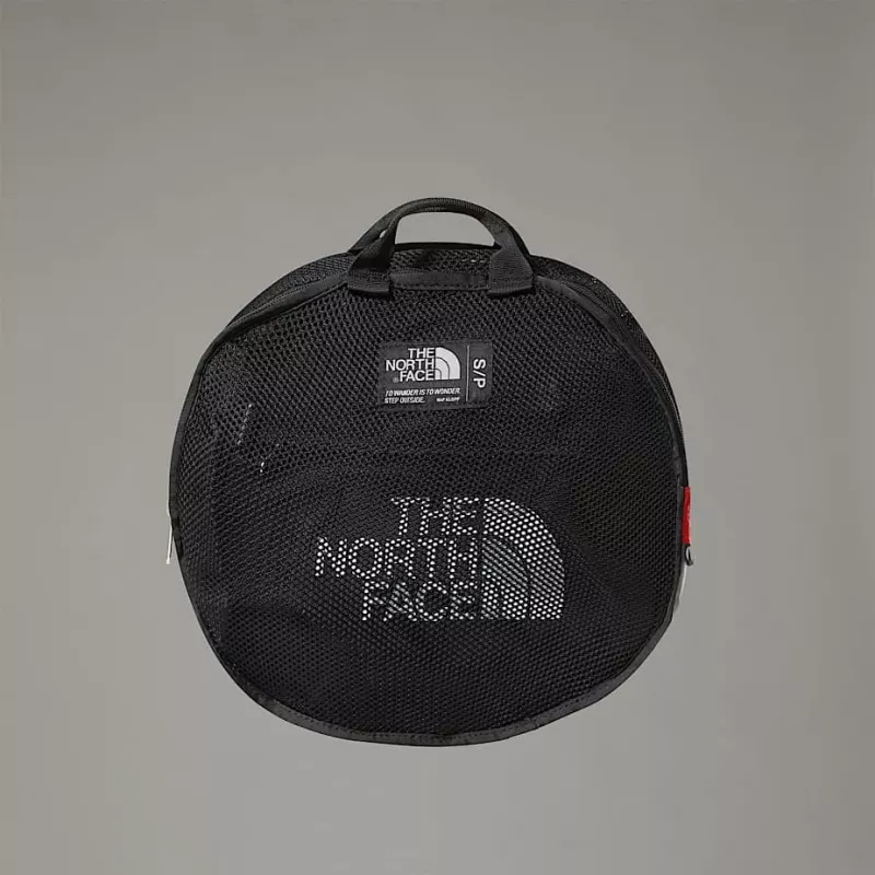 Duffel bag The North Face Base Camp S — 50 L, neilons/poliesteris, melna/balta