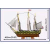 Būvkomplekts Cobi HMS Victory — 2517 detaļas, detalizēts vēsturiskas burinieka modelis