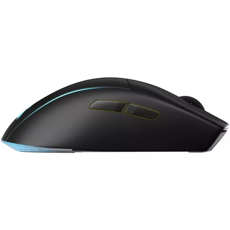 Spēļu peles paliktnis CORSAIR M75 — melns, vienkrāsains virsma, svars 0,089 kg