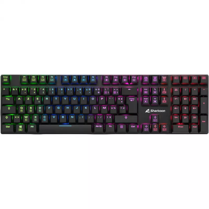 PureWriter RGB, Gaming Keyboard melns, FR-Layout, Kailh Choc Low Profile Blue