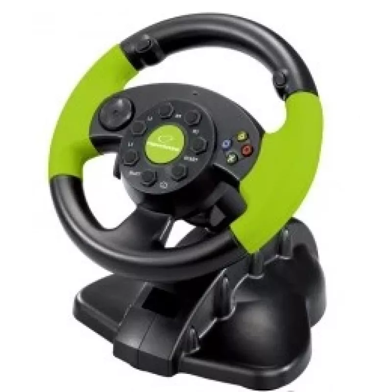 Vadu spēļu kontrolieris ESPERANZA EG104 priekš PlayStation 3 un Xbox 360, melns/zaļš