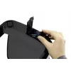 Durable TOUCH 12L taisnstūra nerūsējošā tērauda miskaste sudraba/melnā krāsā