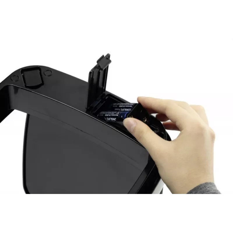 Durable TOUCH 12L taisnstūra nerūsējošā tērauda miskaste sudraba/melnā krāsā
