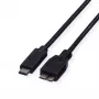 ROLINE - USB kabelis - Micro-USB 3.0 Type B (V) uz USB Type C (V) - 1 m - melns (11.02.9006)