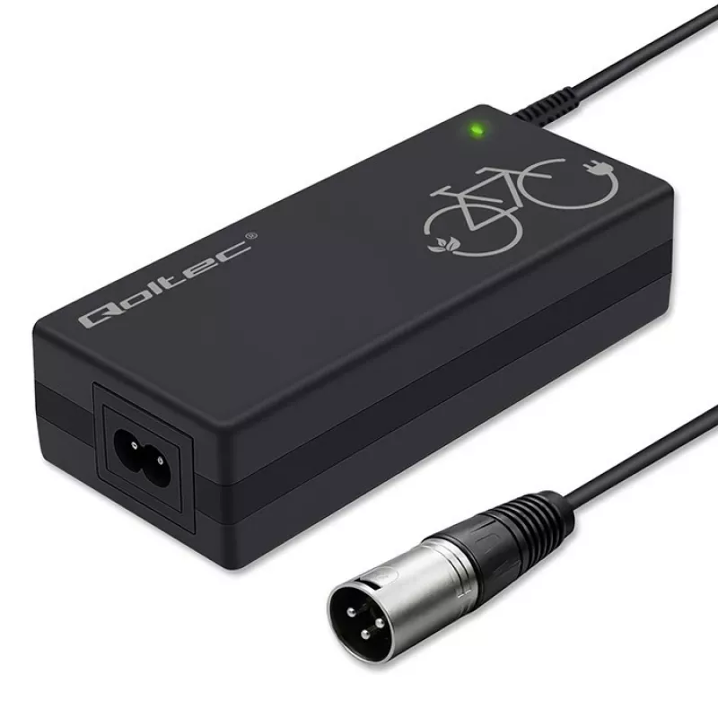 Lādētājs elektriskajam velosipēdam 36V 42V 2A 3P XLR 18mm
