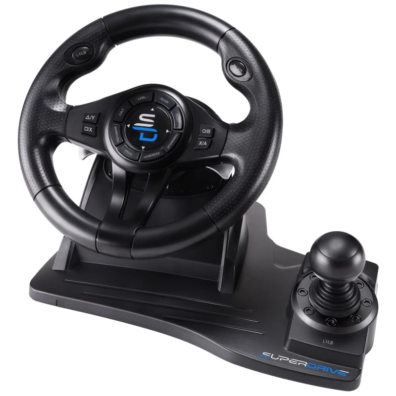 Subsonic SA5596-NG spēļu kontrolieris melns USB stūre pedāļi 270°