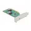 DeLOCK PCI Express 4.0 x8 karte uz 2 iekšējām SFF-8654 4i NVMe pieslēgvietām, zema profila