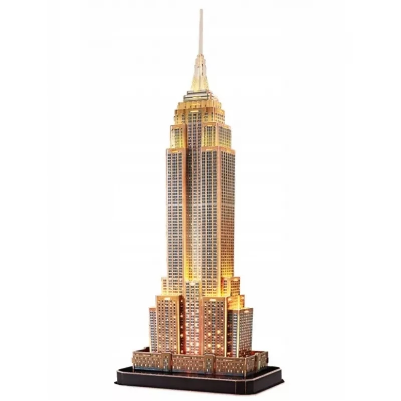Empire State Building - apgaismots 3D puzle ar 37 detaļām