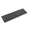 NATEC KEYBOARD TROUT SLIM USB, US IZKĀRTOJUMS, MELNS