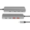 LogiLink USB 3.2 Gen2 centrmezgls 7+1 porti, 2x USB-A, 5x USB-C, PD 100 W, alumīnijs