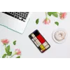 Viedtālruņa maciņš iKins iPhone XS Max Mondrian Melns – aizsargapvalks, cietais apvalks
