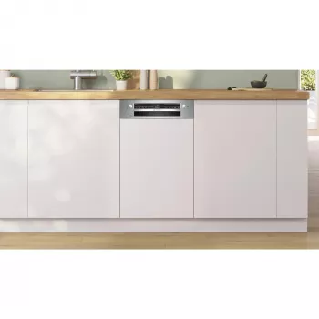 Trauku mazgājamā mašīna Bosch Serie 2 SPI2HKS42E daļēji iebūvējama šaura 45 cm, 10 galda klājumu vietas, 5 programmas, E klase