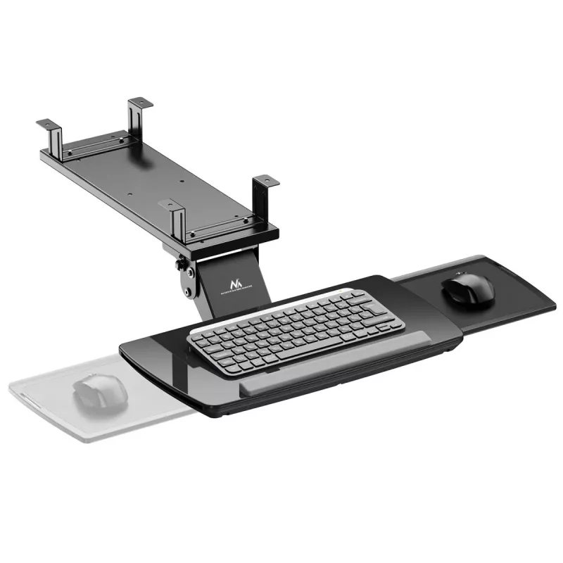Maclean zemgalda tastatūras turētājs, regulējams, maks. 5 kg, melns, MC-156 B