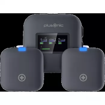 Bezvadu mikrofonu komplekts Plusonic PS-TDS8 ar USB‑C, Lightning un 3.5mm savienojamību