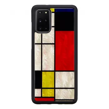 Aizsargmaciņš iKins Samsung Galaxy S20+ — melns apdrukas dizains