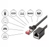 Goodconnections 8063VR-010S Ethernet komutācijas kabelis, melns