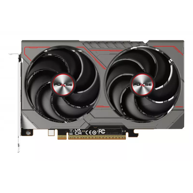 Grafikas karte Sapphire Radeon RX 9060 XT — 8 GB GDDR6, 128 bitu, PCIe x16 5.0, divu ventilatoru dzesēšana