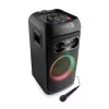 Party speaker JVC XS-EP514B — stereo portatīvais skaļrunis, 150 W RMS, Bluetooth 5.0, TWS, 4000 mAh baterija, karaoke, FM, melns