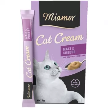 MIAMOR Kaķu krēms ar iesalu un sieru - kaķu gardumi - 6x15g