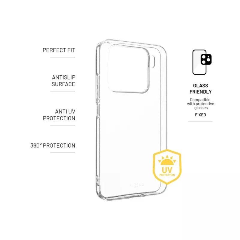 Fixed Story AntiUV | Aizmugurējais vāciņš | Xiaomi | 15 | TPU | Caurspīdīgs