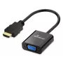 MEDIARANGE HDMI uz VGA HD15 video pārveidotājs 20 cm melns - Pārveidotājs - HDMI (MRCS231)