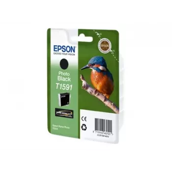 Cartridge EPSON Tinte Photo Melns T1591 1 x 17 ml Ultrachrome Hi-Gloss2