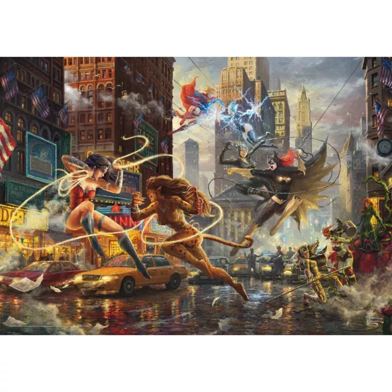 Thomas Kinkade Studios: DC Justice League - The Women of DC, puzle 1000 gabaliņu