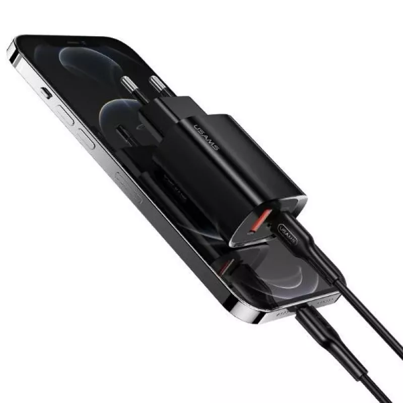 Lādētājs usams T35 20W PD3 USB-C uz USB ātrās uzlādes adapteris