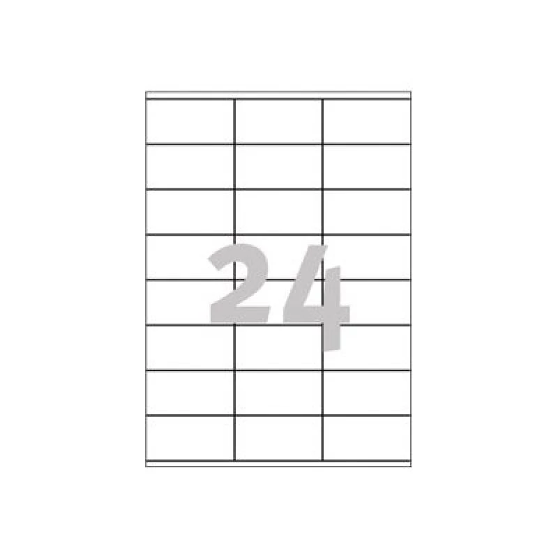 Avery daudzfunkcionālās uzlīmes lāzerprinteriem kopētājiem tintes printeriem 24 uz lapas 70x36mm
