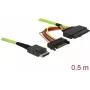 SAS kabelis DeLOCK 85802 0,5 m 32 Gbit/s