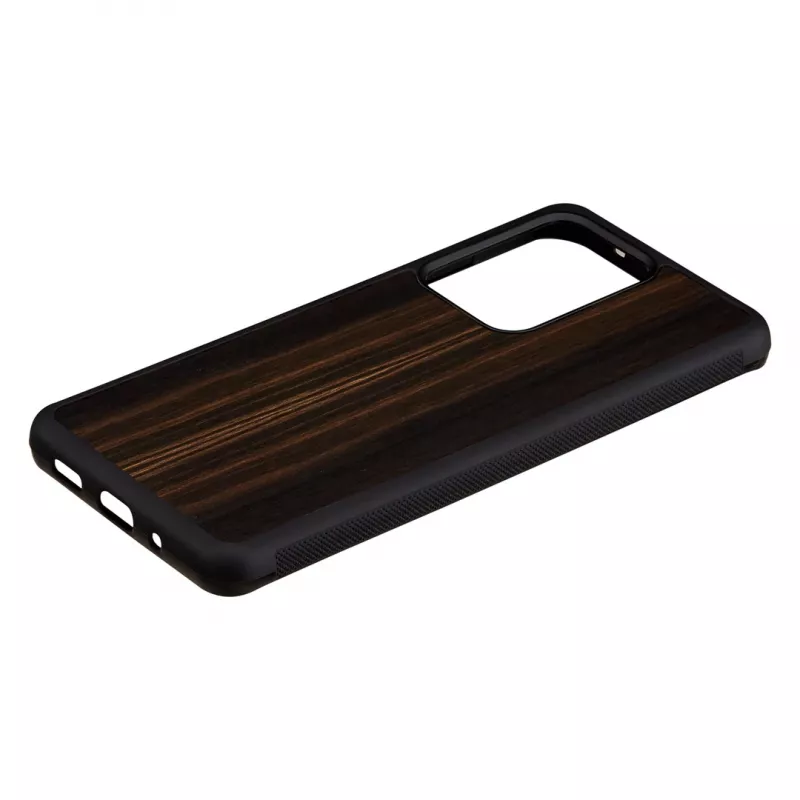 Telefona maciņš man and wood Galaxy S20 Ultra melnkoka melns — aizsargājošs viedtālruņa pārvalks
