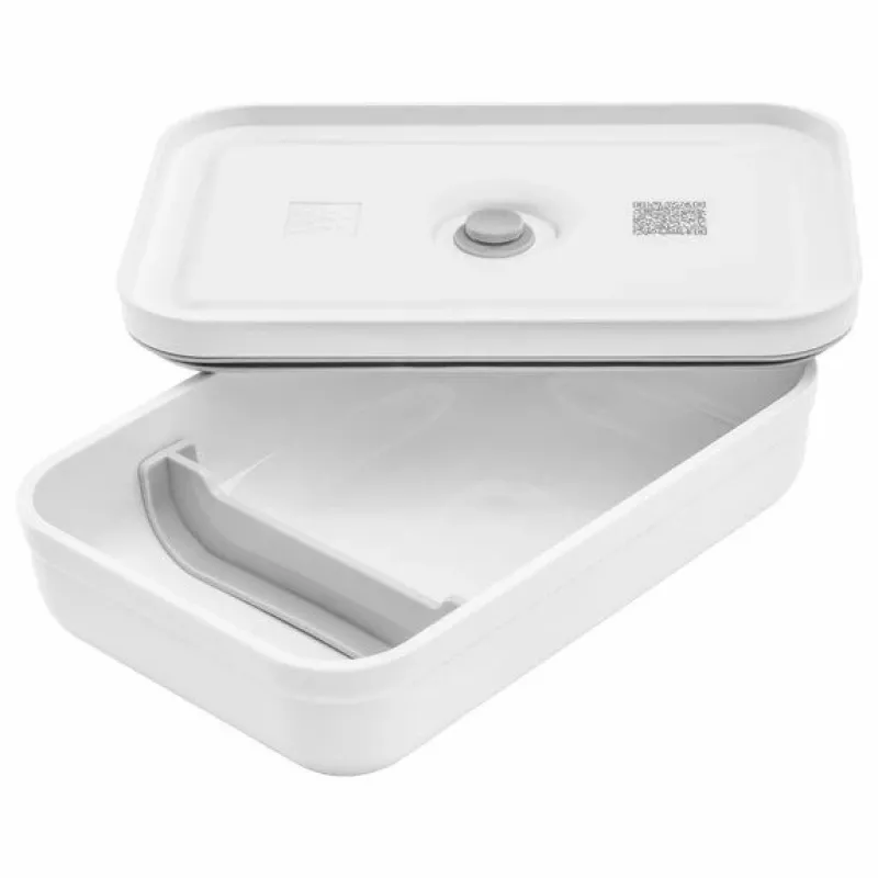 Pusdienu kaste ZWILLING FRESH & SAVE 1 L, plastmasa ar silikona blīvi, pelēka/balta