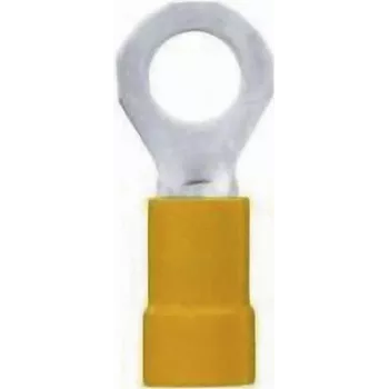 LappKabel Gredzenveida kabeļu uzgalis Šķērsgriezums (maks.)=6 mm² Daļēji izolēts Dzeltens 63104380 50 gab. (63104380)