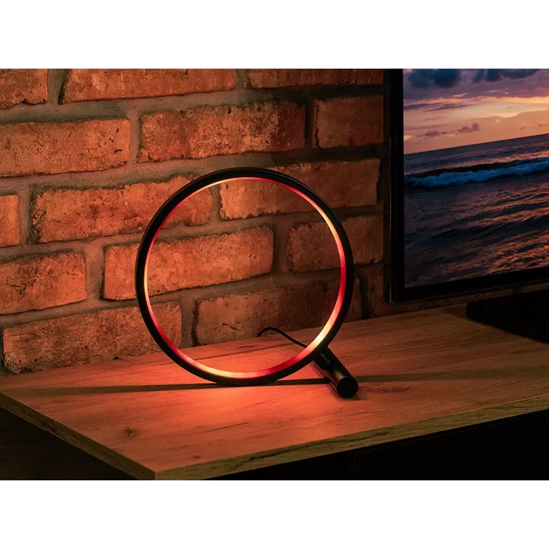 Galda lampa TRACER Ambience Smart Circle LED RGB — dekoratīva viedā LED aplis