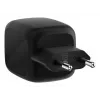 AC iekštelpu ātrais lādētājs Belkin WCH020kqBK, 2× USB-C, universāla savietojamība, strāvas aizsardzība, melns